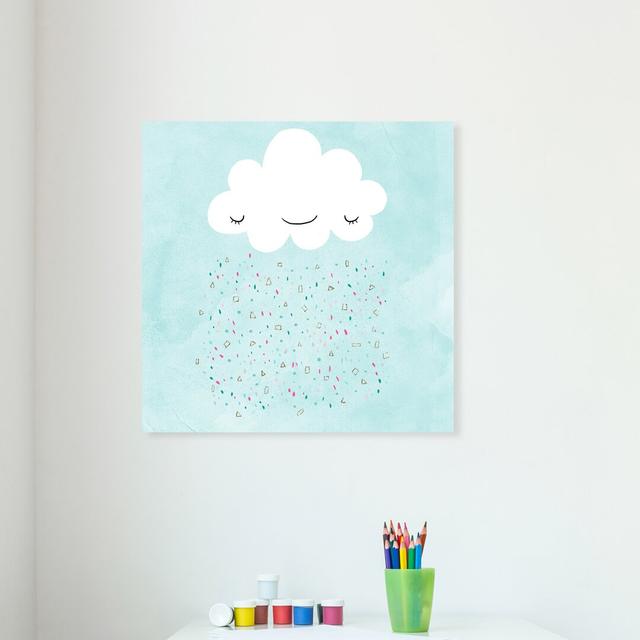 Hillen Happy Cloud Canvas Art HoneyBee Nursery Size: 91cm H x 91cm W x 4cm D on Productcaster.