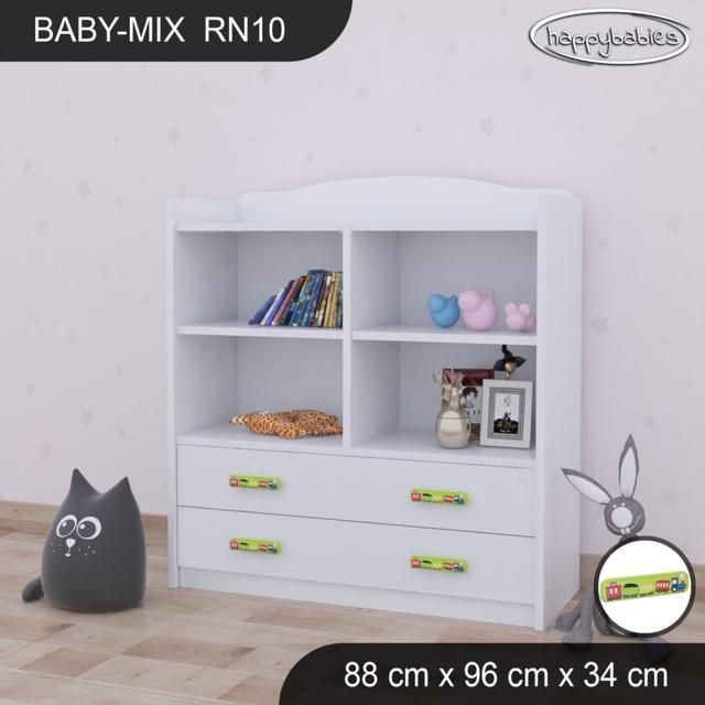 96cm H X 88cm W Kids Cube Happy Babies Colour: White/Green on Productcaster.