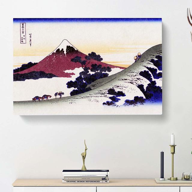 Inume Pass in the Kai Province by Katsushika Hokusai - Wrapped Canvas Painting Print East Urban Home Size: 35cm H x 50cm W x 3cm D on Productcaster.