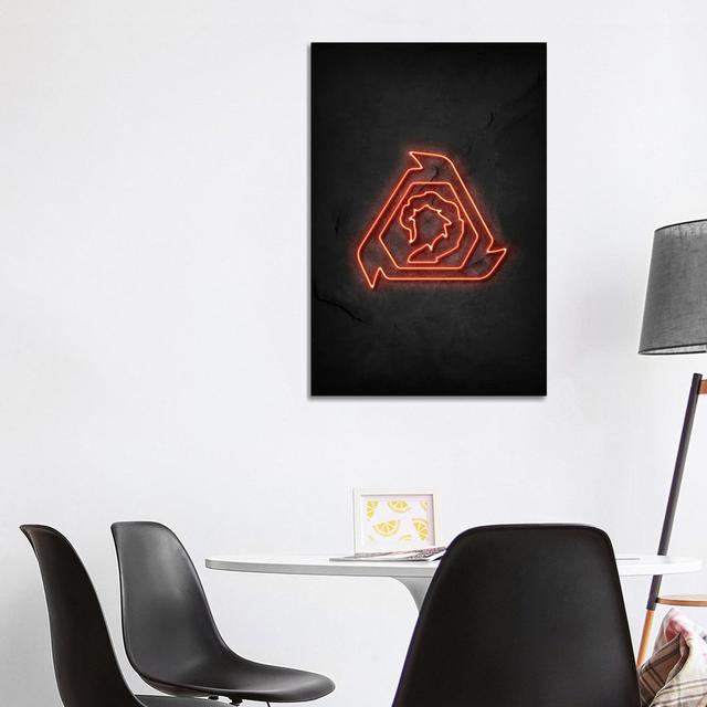 Nod Neon by Durro Art - Wrapped Canvas Print Latitude Run Size: 101.6cm H x 66.04cm W x 3.81cm D on Productcaster.