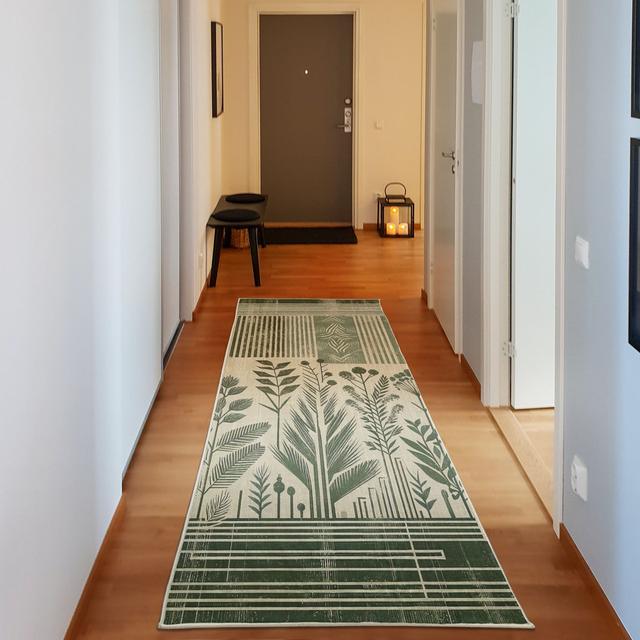 Machine Printed Machine Woven Laurel Green Champagne Area Rug East Urban Home on Productcaster.