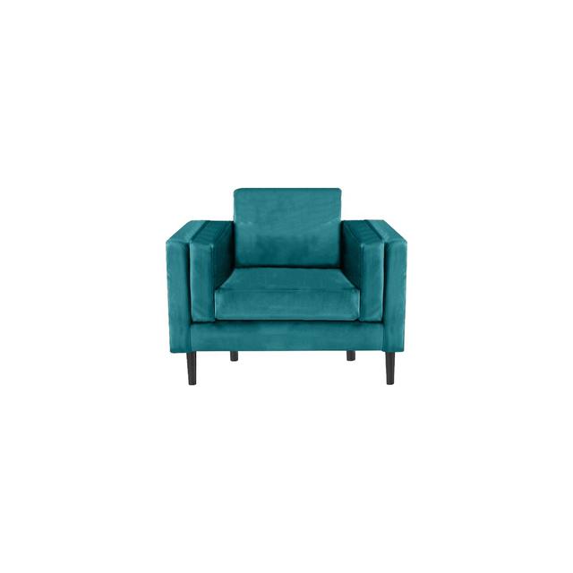 Deavian Velvet Armchair Ebern Designs Upholstery Colour: Teal on Productcaster.