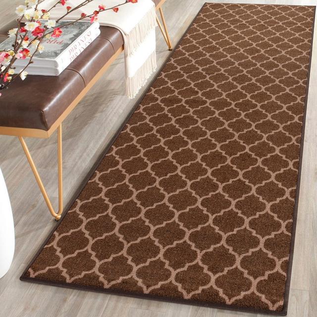 Falkland Machine Woven Brown Rug Marlow Home Co. Rug Size: Runner 80 x 300cm on Productcaster.