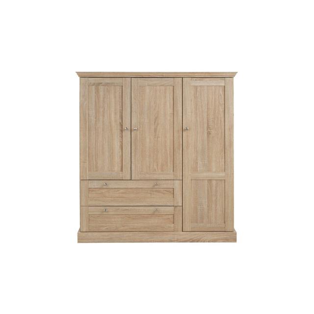 3 Door Wardrobe Fernleaf Finish: Sonoma Oak on Productcaster.