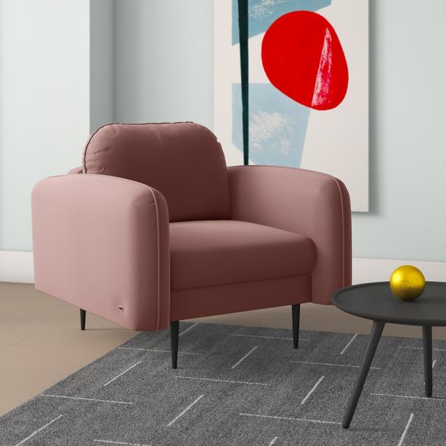 Natalie Armchair Hykkon Upholstery: Cablo Pink on Productcaster.