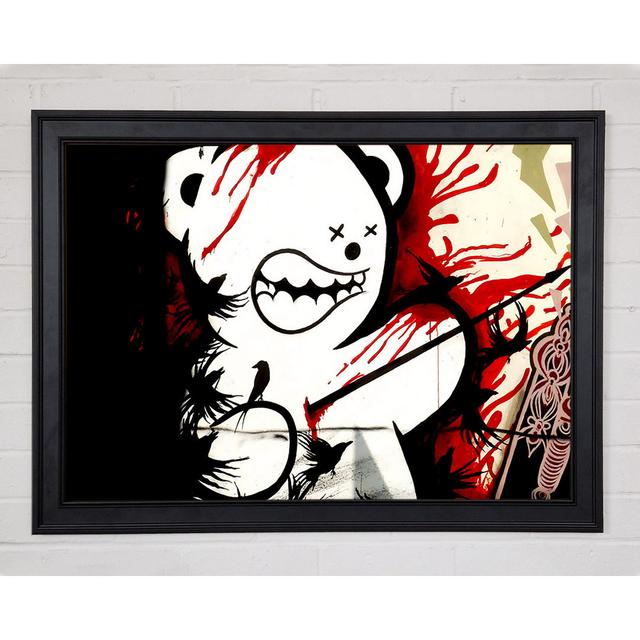 Teddy Bear Violence Framed Print Happy Larry Size: 59.7cm H x 84.1cm W on Productcaster.