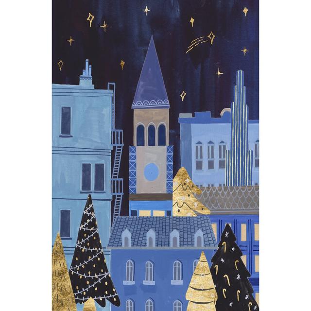 Holiday Night II by Melissa Wang - Wrapped Canvas Painting Print The Seasonal Aisle Size: 122cm H x 81cm W x 3.8cm D on Productcaster.