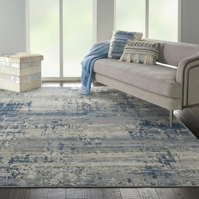 Bedwell Ivory/Blue Rug Mistana Rug Size: Rectangle 240 x 320cm on Productcaster.