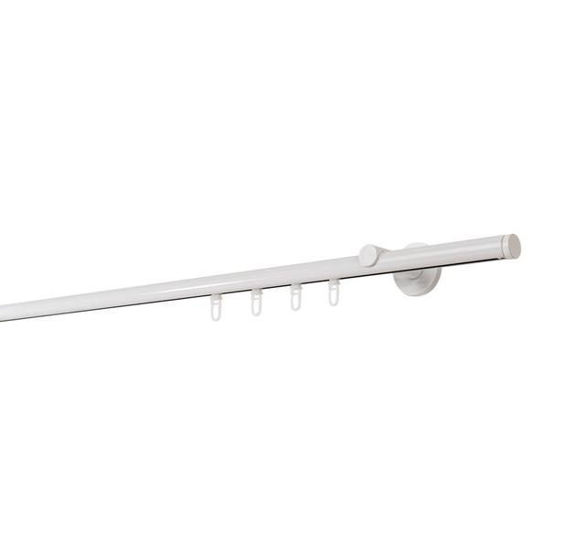 Curtain rod made to measure inner barrel 20mm mydeco Size: 2cm H x 290cm W x 6.5cm D, Finish: White on Productcaster.