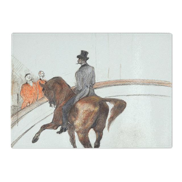 At the Circus by Henri de Toulouse-Lautrec Chopping Board East Urban Home Size: 0.4cm H x 20cm W x 28.5cm L on Productcaster.