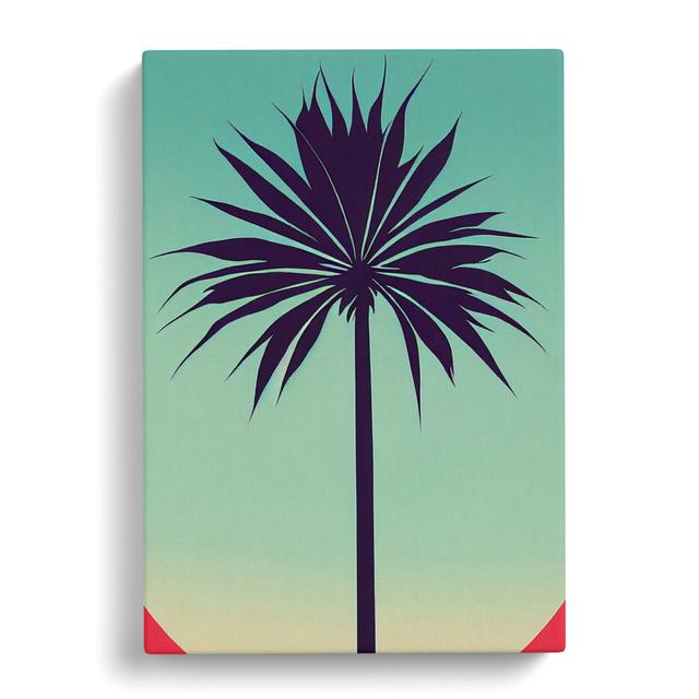 CAN-V0523-1699X Palm Tree Minimalism - Wrapped Canvas Graphic Art Pergo Classics Size: 76cm H x 50cm W on Productcaster.