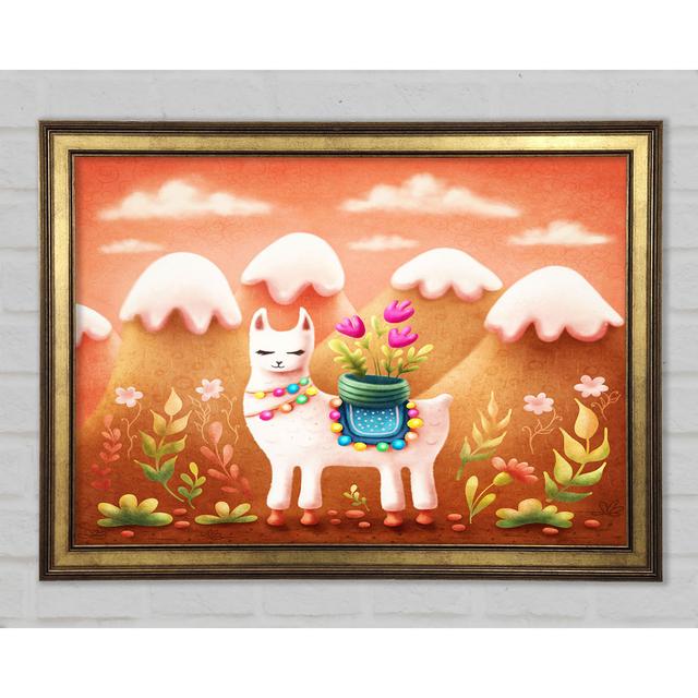 Llama In The Hilltop - Single Picture Frame Art Prints Isabelle & Max Size: 21.1cm H x 29.7cm W x 1.5cm D on Productcaster.