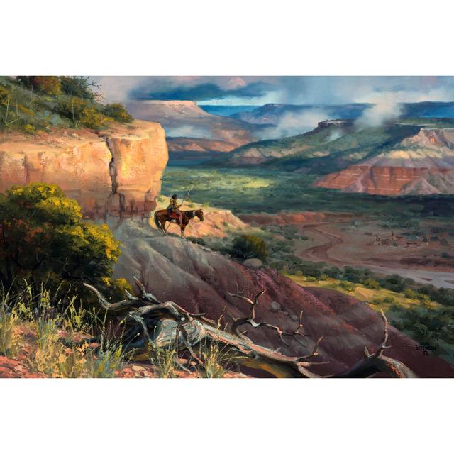 Camp Along The Timbercreek by Jack Sorenson - No Frame Art Prints on Canvas Gracie Oaks Size: 30cm H x 46cm W on Productcaster.