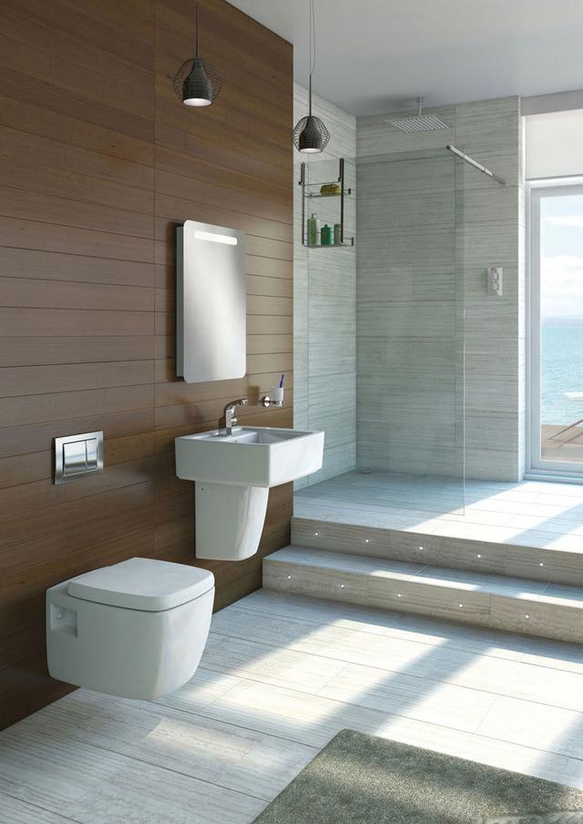 Gough 980mm W x 2000mm H Pivot Frameless Walk In Glass Screens with Clear Glass Belfry Bathroom on Productcaster.