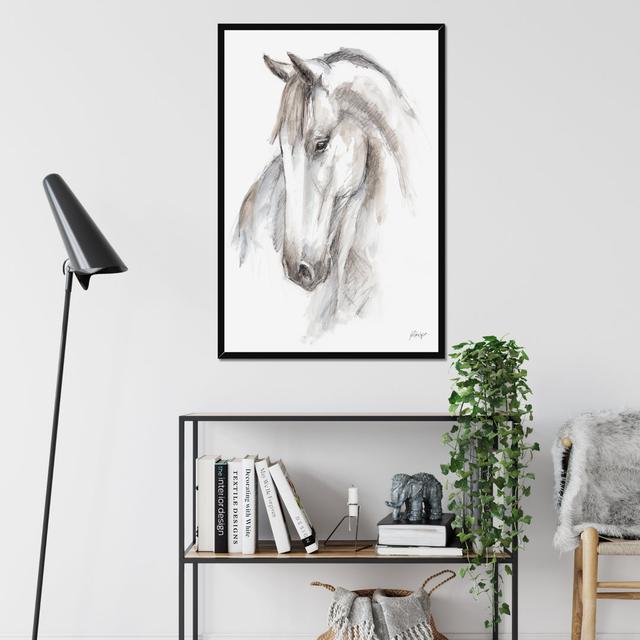 Equine Study II by Ethan Harper - Print Fernleaf Size: 95cm H x 65cm W, Format: Black Framed Paper Print on Productcaster.