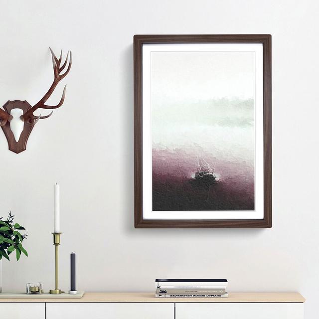 Drop of Water in the Lake - Picture Frame Painting Print East Urban Home Frame Option: Walnut Framed, Size: 65cm H x 48cm W x 2cm D on Productcaster.