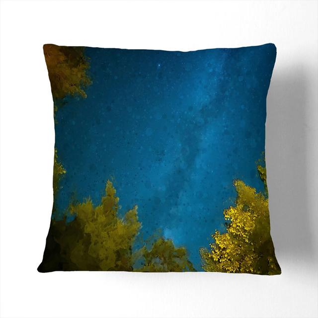 Beneath the Stars in Abstract Cushion with Filling East Urban Home Size: 40 x 40 cm on Productcaster.