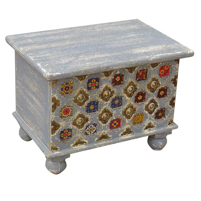 Appledorf Blanket Chest Latitude Vive Colour: White/Multicoloured on Productcaster.