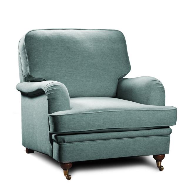 West Newbury Armchair Rosalind Wheeler Upholstery Colour: Aqua on Productcaster.