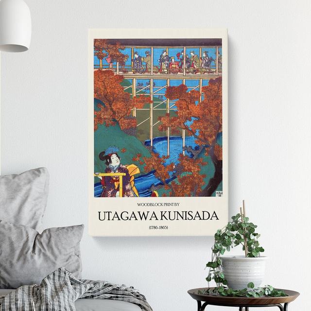 Autumn Garden by Utagawa Kunisada - Wrapped Canvas Art Prints East Urban Home Size: 50cm H x 35cm W x 3cm D on Productcaster.