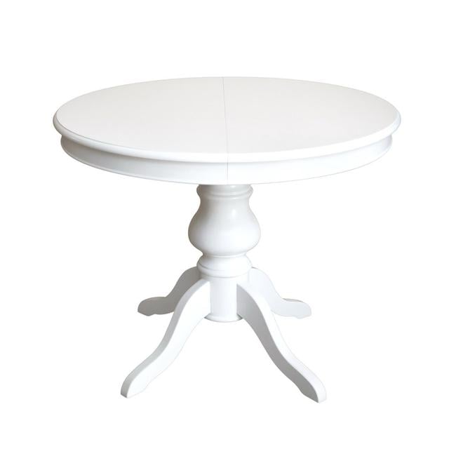 Devoise Round Rosalind Wheeler Size: H79 x L138 x W100cm, Colour: White on Productcaster.