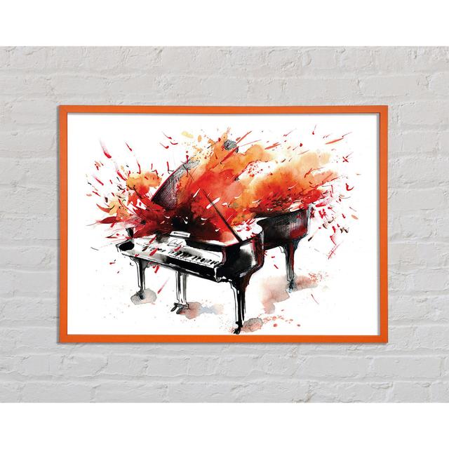 Piano Blast - Single Picture Frame Art Prints Ophelia & Co. Size: 29.7cm H x 42cm W x 2cm D on Productcaster.