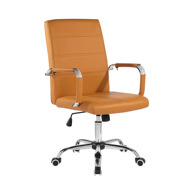 Abdur-Rafay Conference Chair Brayden Studio Upholstery Colour: Brown on Productcaster.