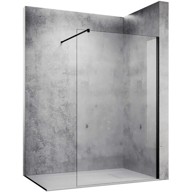 Aarush 1mm Glass Fixed Shower Screen Belfry Bathroom Size: 200cm H x 120cm W x 1cm D on Productcaster.