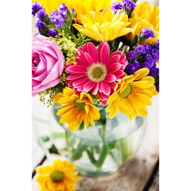 Cohoba Bright Bouquet - Wrapped Canvas Photograph Marlow Home Co. Size: 122cm H x 81cm W x 3.8cm D on Productcaster.