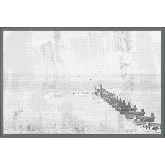 Beach Front - Single Picture Frame Art Prints House of Hampton Size: 61cm H x 91cm W, Frame Option: Grey on Productcaster.