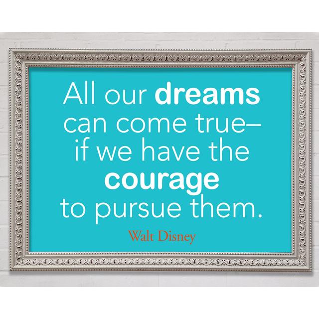 Walt Disney All Our Dreams Framed Print Bright Star Size: 42cm H x 59.7cm W on Productcaster.