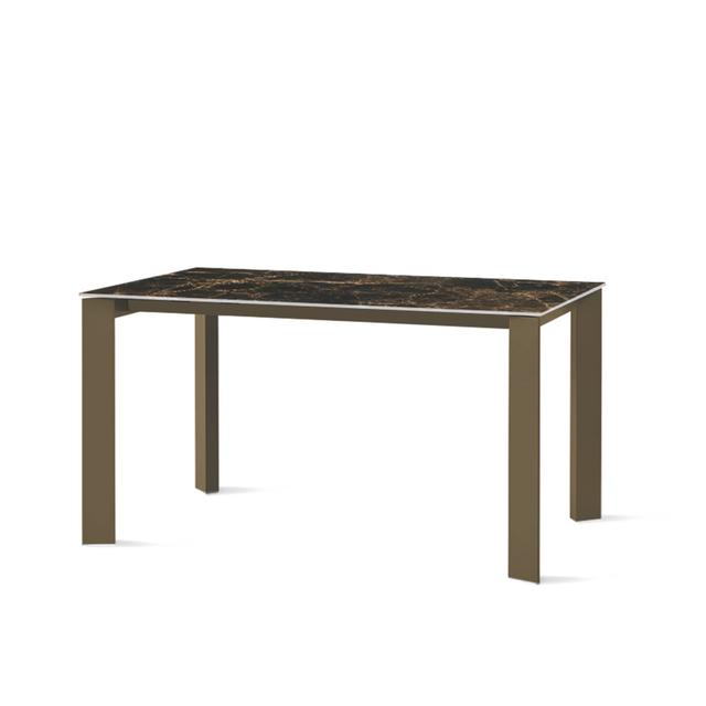 ENEA Dining Table Target Point Table Top Colour: Rustic Brown, Leg/Base: Graphite on Productcaster.