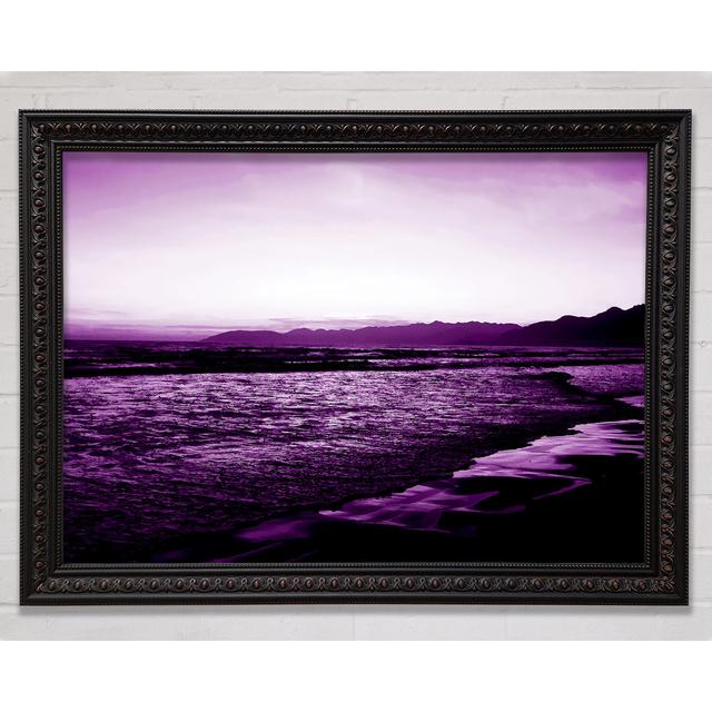 Purple Ocean At First Light Framed Print Highland Dunes Size: 21cm H x 29.7cm W on Productcaster.