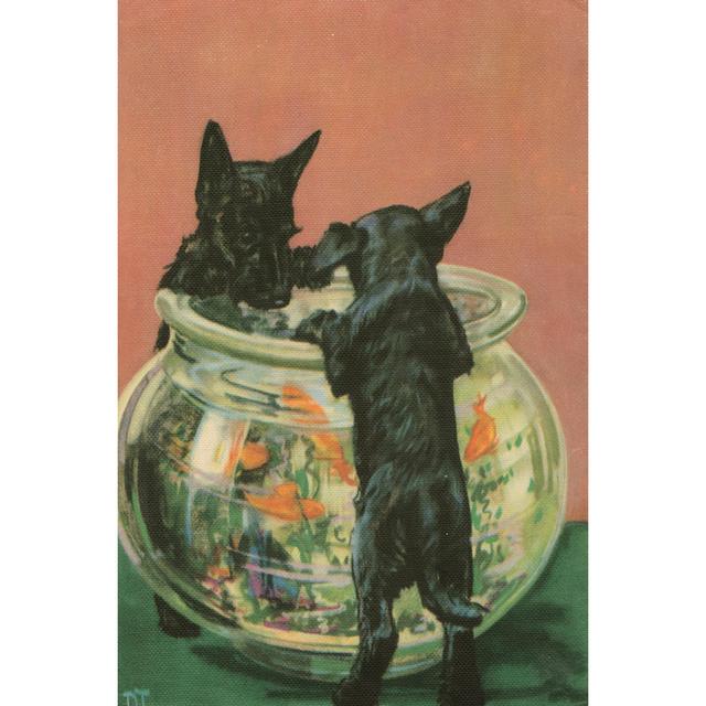 Terrier Trouble VI - Wrapped Canvas Art Prints Rosalind Wheeler Size: 30cm H x 20cm W on Productcaster.