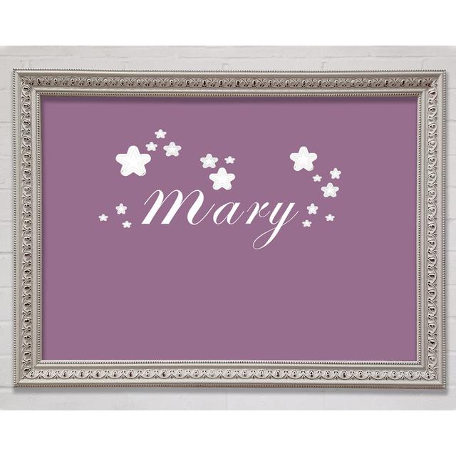 Girls Room Quote Your Name In Stars Dusty Pink Framed Print Happy Larry Size: 42cm H x 59.7cm W x 3cm D on Productcaster.