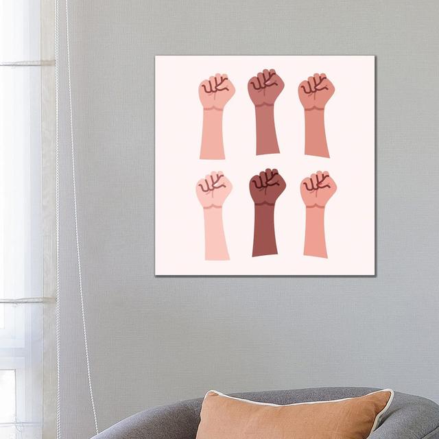 Hands Up by Elad Shagrir - Gallery-Wrapped Canvas Giclée on Canvas Ebern Designs Format: Canvas, Size: 66.04cm H x 66.04cm W x 3.81cm D on Productcaster.