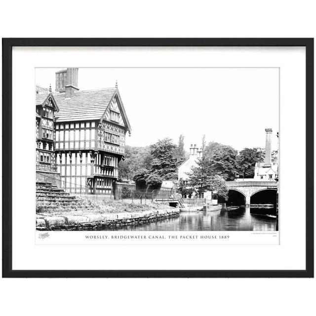 'Worsley, Bridgewater Canal, the Packet House 1889' by Francis Frith - Picture Frame Photograph Print on Paper The Francis Frith Collection Size: 60cm on Productcaster.