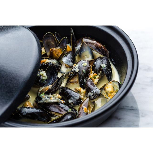 Soup of Mussels Creamy by Artur Begel - Wrapped Canvas Photograph 17 Stories Size: 61cm H x 91cm W on Productcaster.