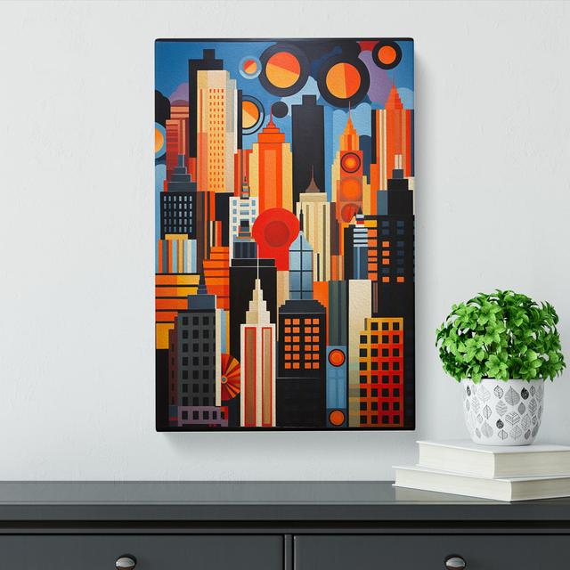 Skyline Constructivism - No Frame Print Marlow Home Co. Size: 50cm H x 35cm W x 3cm D on Productcaster.