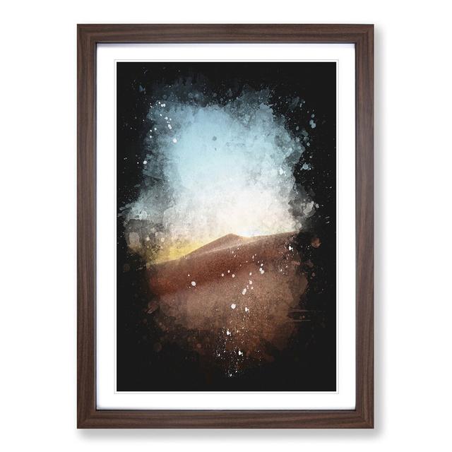 Sand Dunes in Egypt - Picture Frame Graphic Art Print East Urban Home Size: 87cm H x 62cm W x 2cm D, Frame Option: Walnut Framed on Productcaster.