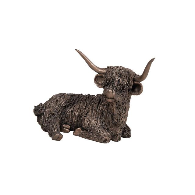 Highland Cow Figurine Frith Sculpture on Productcaster.