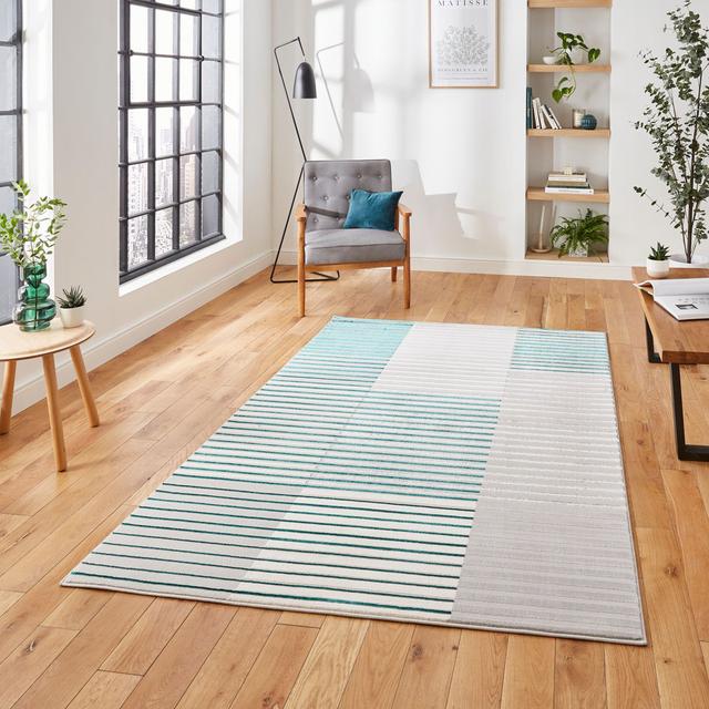 Apollo area rug Machine Woven Rectangle Grey Think Rugs Rug Size: Rectangle 160 x 220cm on Productcaster.