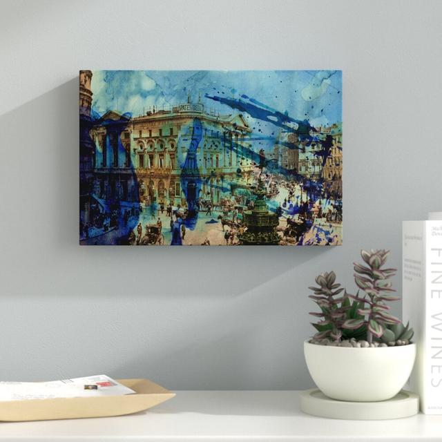 Picadilly - Wrapped Canvas Print East Urban Home Size: 76.2cm H x 114.3cm W x 5cm D on Productcaster.