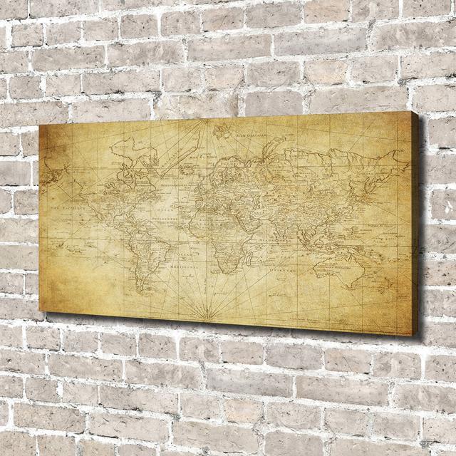 Old Map of the World - Wrapped Canvas Art Prints Williston Forge on Productcaster.