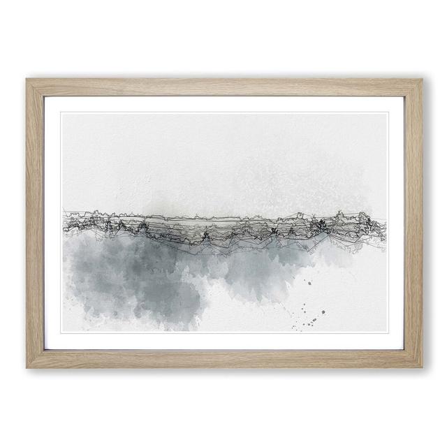 Misty Forest in France - Picture Frame Graphic Art Print East Urban Home Frame Option: Oak Framed, Size: 27cm H x 36cm W x 2cm D on Productcaster.