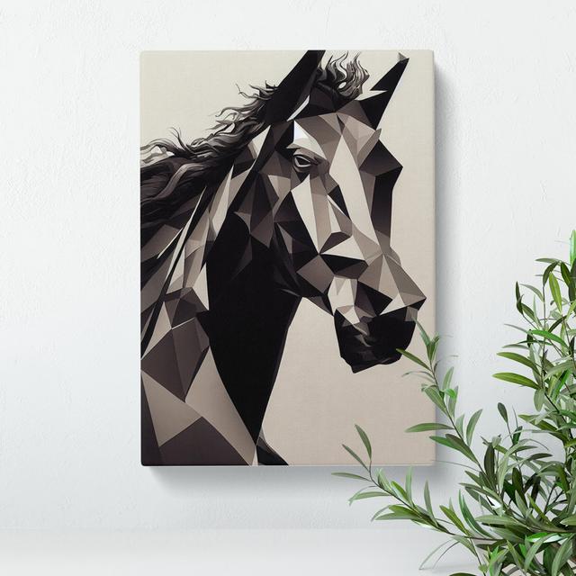 Abstract Horse No.6 - Wrapped Canvas Graphic Art Metro Lane Size: 60cm H x 40cm W x 3cm D on Productcaster.