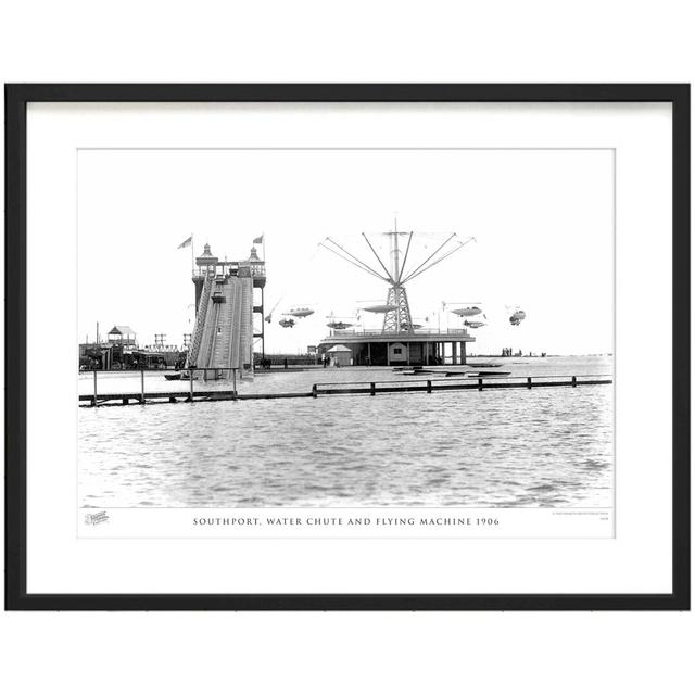 Southport, Water Chute And Flying Machine 1906 by Francis Frith - Single Picture Frame Print The Francis Frith Collection Size: 45cm H x 60cm W x 2.3c on Productcaster.