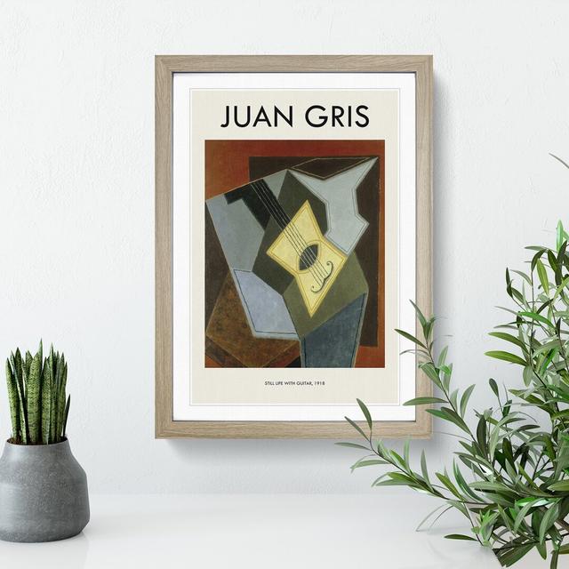 Guitar Vol.1 by Juan Gris - Picture Frame Graphic Art East Urban Home Frame Option: Oak Framed, Size: 36cm H x 27cm W x 2cm D on Productcaster.