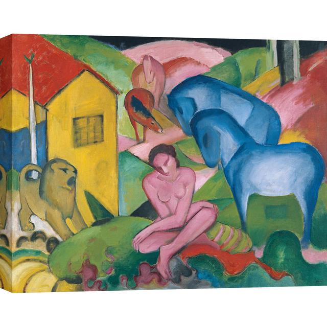 "Der Traum (The Dream)" By Franz Marc Marlow Home Co. Size: 60cm H x 80cm W x 4cm D on Productcaster.