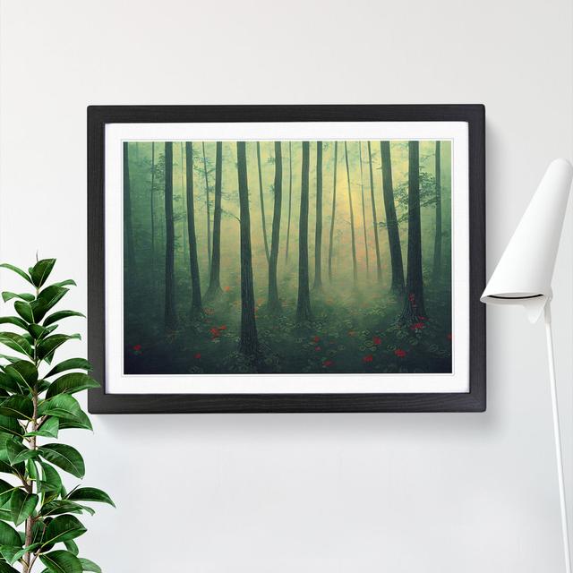 A Statuesque Forest - Picture Frame Graphic Art Alpen Home Size: 34cm H x 46cm W x 2cm D, Frame Colour: Black Framed on Productcaster.